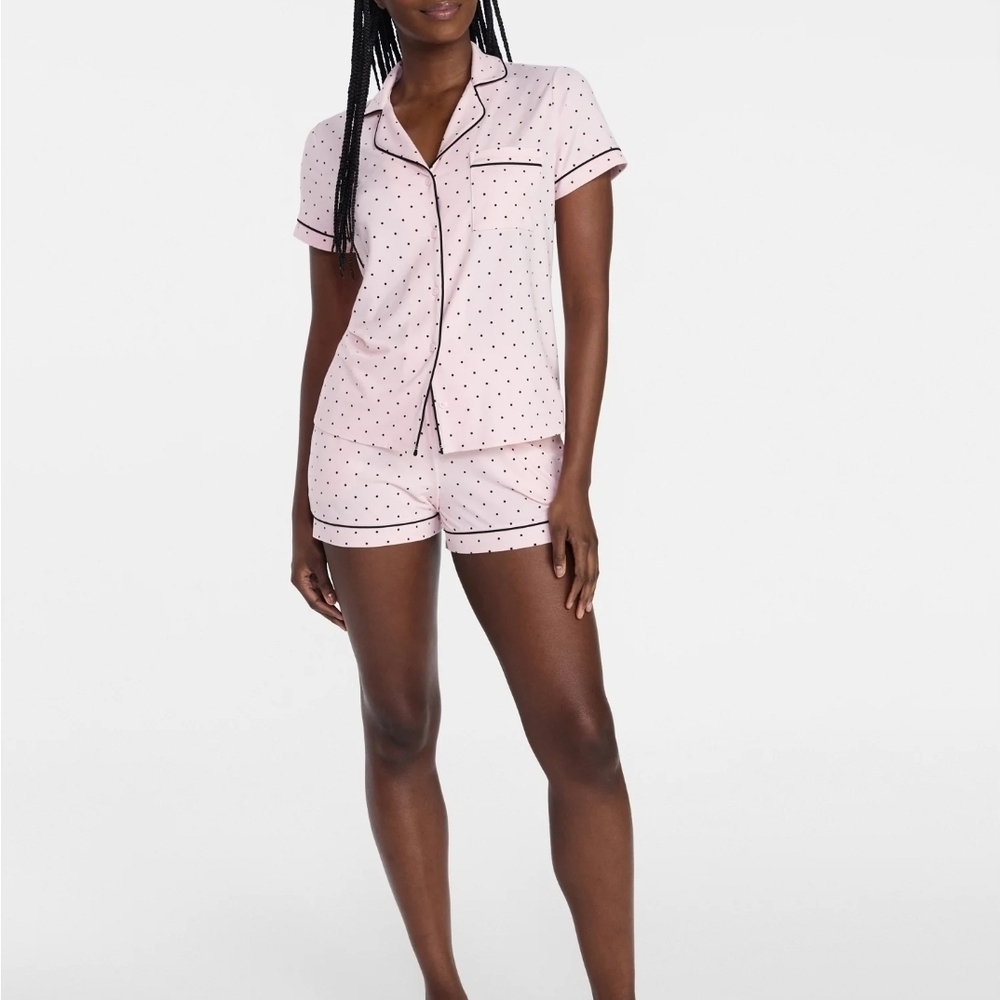 Polka Dot Pink Pajama Set ( Item #60)